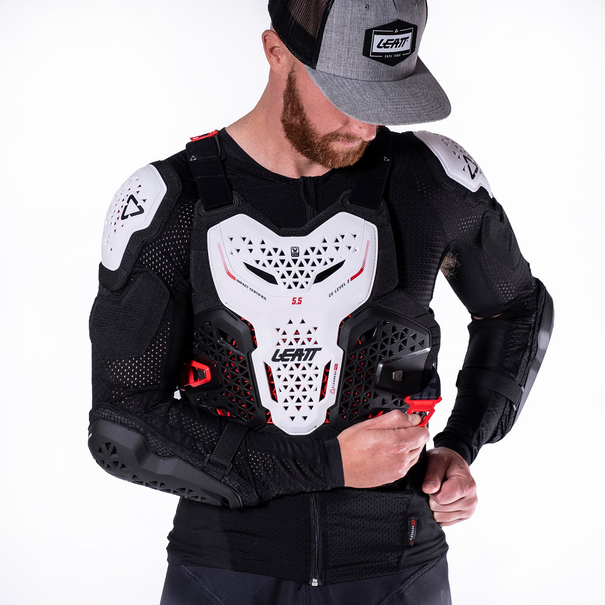 Leatt Body Protector 5.5 Evo V26 - White
