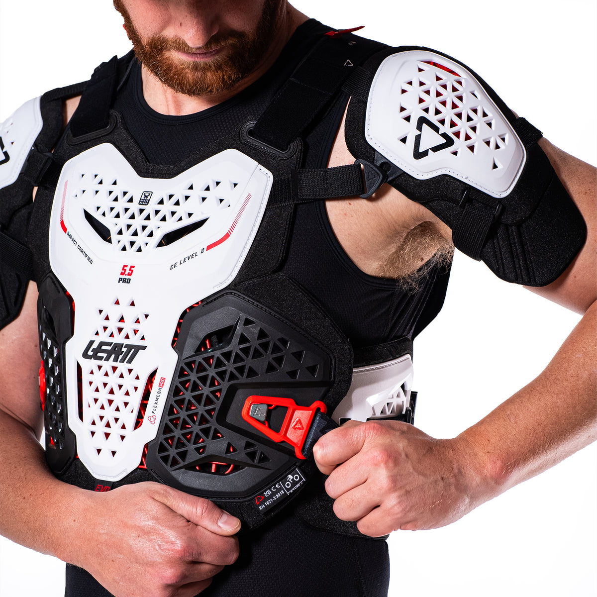 Leatt Chest Protector 5.5 Pro Evo V26 - White