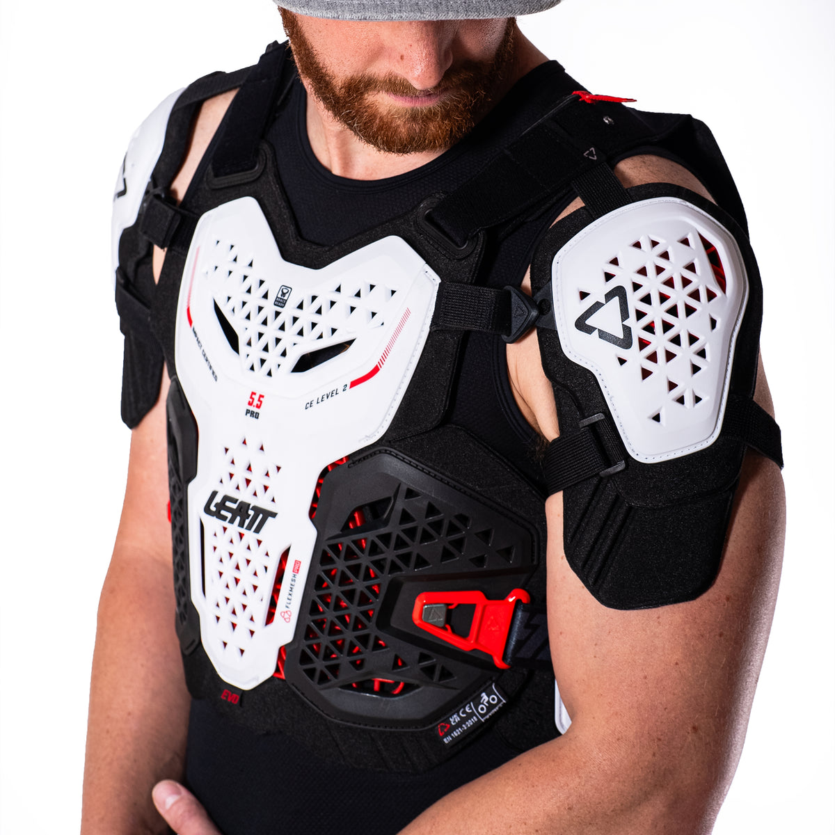 Leatt Chest Protector 5.5 Pro Evo V26 - White