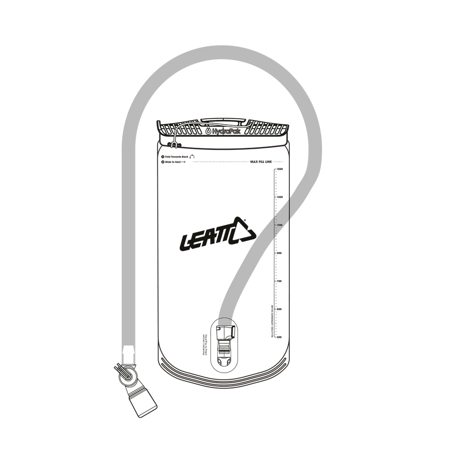 LEATT BLADDER HYDRAPAK 1.5L VERTICAL WITH TUBE - DEGREE BITE VALVE V26