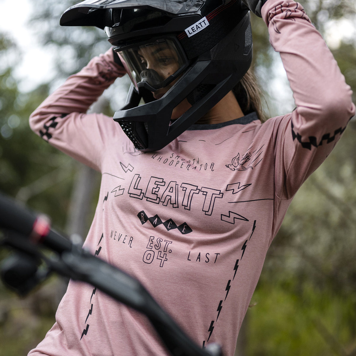 Leatt Jersey MTB Gravity 3.0 Long Sleeve Womens V26 - Dusty Pink