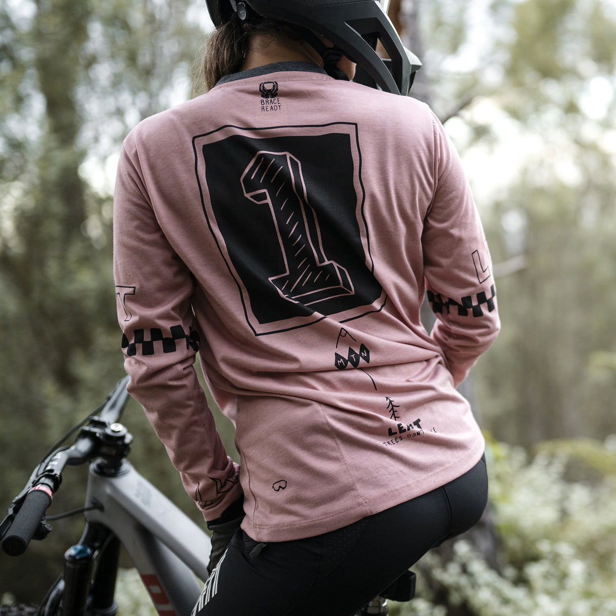 Leatt Jersey MTB Gravity 3.0 Long Sleeve Womens V26 - Dusty Pink