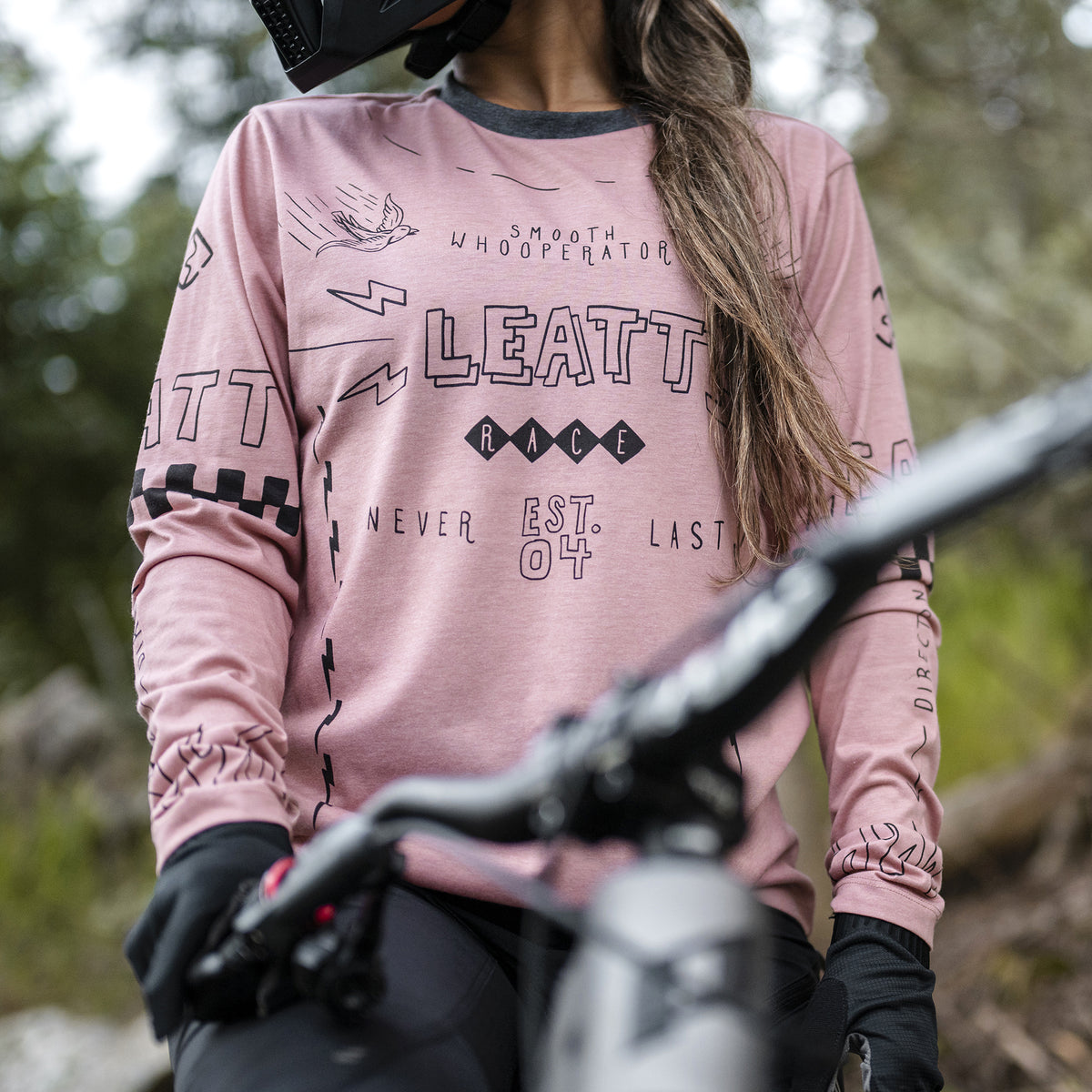 Leatt Jersey MTB Gravity 3.0 Long Sleeve Womens V26 - Dusty Pink