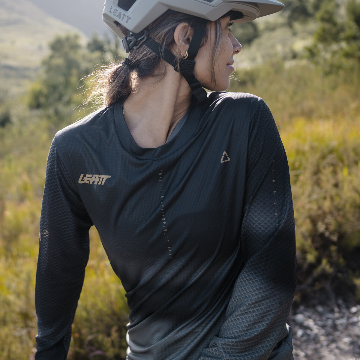 Leatt Jersey MTB Trail 3.0 Long Sleeve Womens V26 - Ghost Black