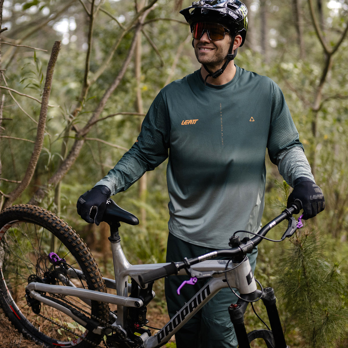 Leatt Jersey MTB Trail 3.0 Long Sleeve V26 - Spruce Green