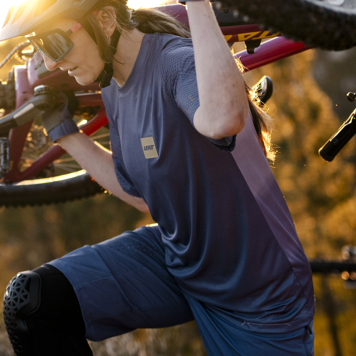 Leatt Jersey MTB Trail 3.0 Womens V26 - Cosmic Blue