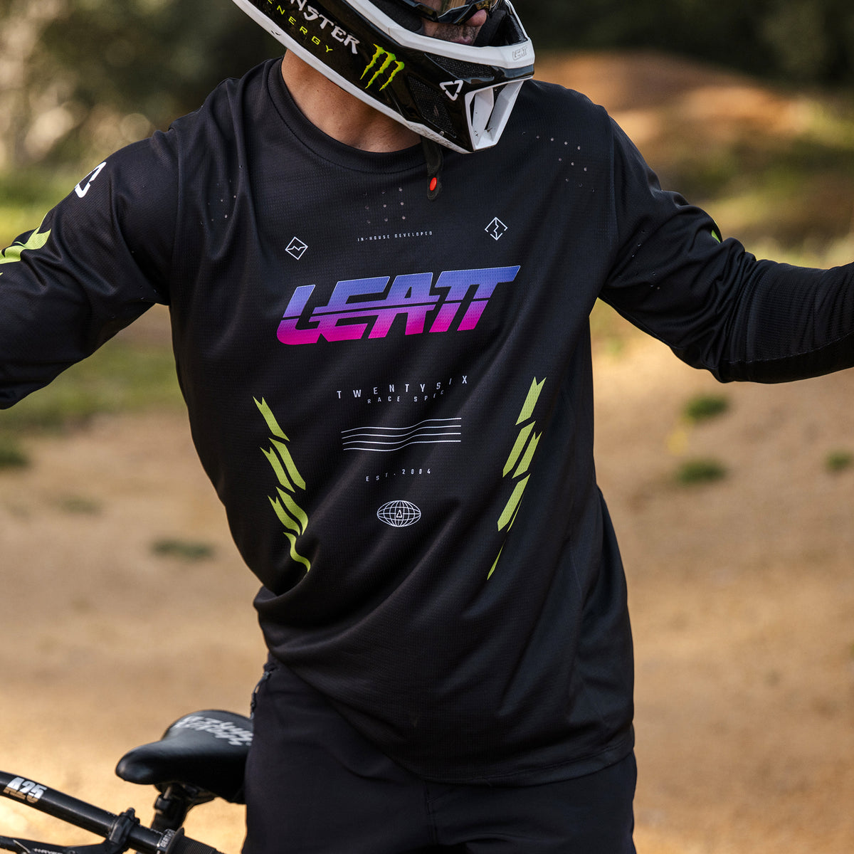 Leatt Jersey MTB Gravity 4.0 Long Sleeve V26 - Race Black