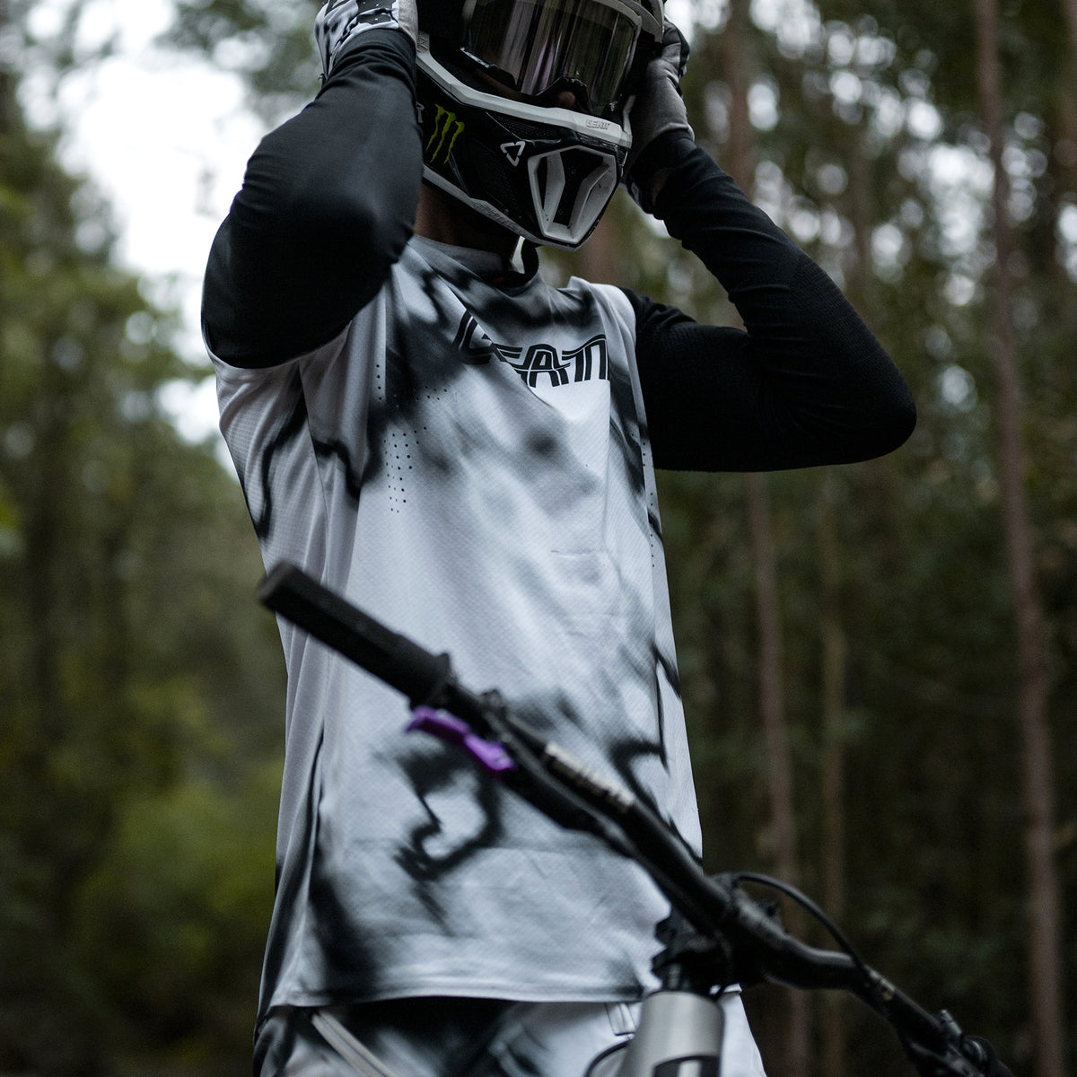 Leatt Jersey MTB Gravity 8.0 V26 - Heatmap White