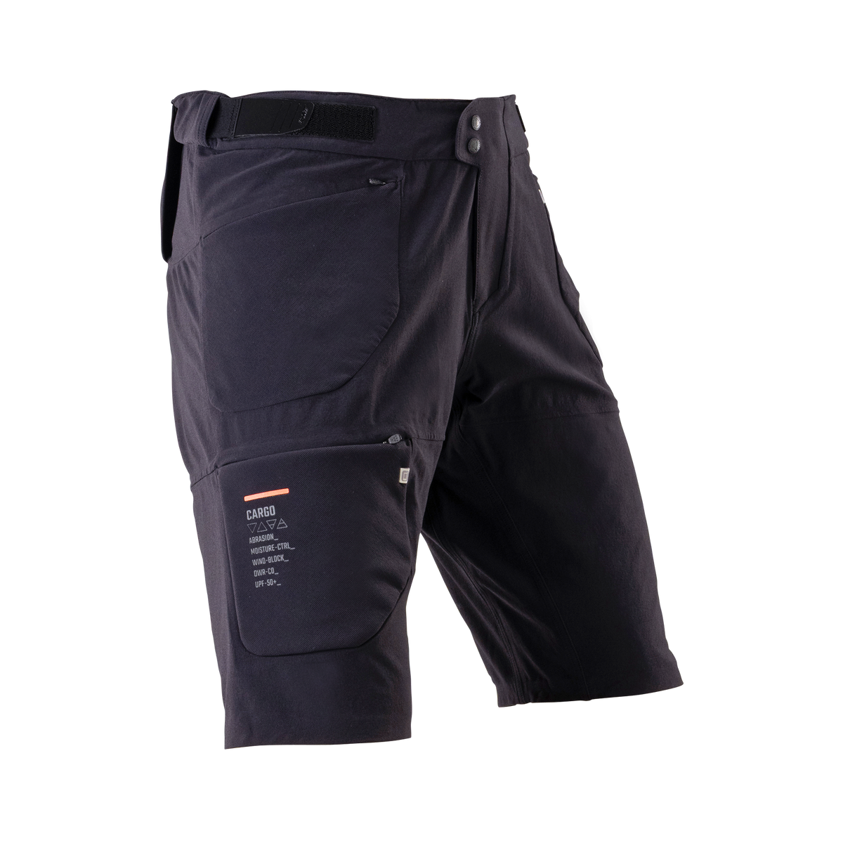 Leatt Shorts MTB Trail 6.0 Cargo V26 - Ghost Black