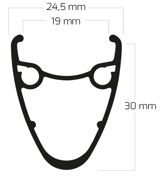 Ryde Dutch 19 29er/700C Disc Rim 32H Black