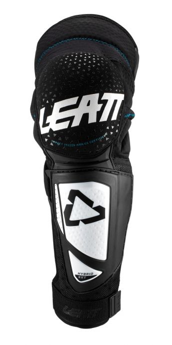 LEATT KNEE AND SHIN GUARD 3DF HYBRID EXT [WHITE/BLACK] JUNIOR V19